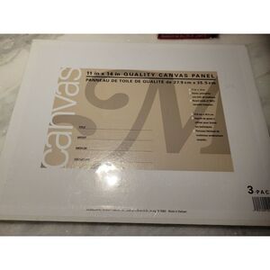 11" x 14" Quality Canvas‎ Panel, Pack of 3, New